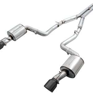 AWE Tuning Exhaust System Kit, Touring Edition Cat-Back System, Stainless Steel, Without Muffler, Single Exhaust with Single Outlet – 3020-33070