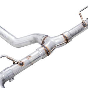 AWE Tuning Exhaust System Kit, Track Edition Cat-Back System, Stainless Steel, Without Muffler, Single Exhaust with Dual Outlet – 3020-33279