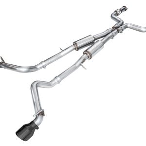 AWE Tuning Exhaust System Kit, Track Edition Cat-Back System, Stainless Steel, With Muffler, Dual Exhaust with Dual Outlet, Rear Exit – 3020-33400