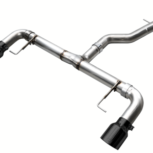 AWE Tuning Exhaust System Kit, Track Edition Axle-Back System, Stainless Steel, Without Muffler, Single Exhaust with Dual Exits – 3020-33429