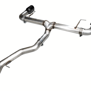 AWE Tuning Exhaust System Kit, Track Edition Axle-Back System, Stainless Steel, Without Muffler, Single Exhaust with Dual Exits – 3020-33429