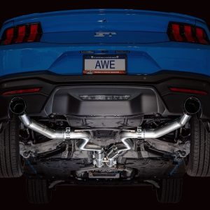 AWE Tuning Exhaust System Kit, Track Edition Cat-Back System, Stainless Steel, Without Muffler, Dual Exhaust with Dual Outlet, Rear Exit – 3020-33650