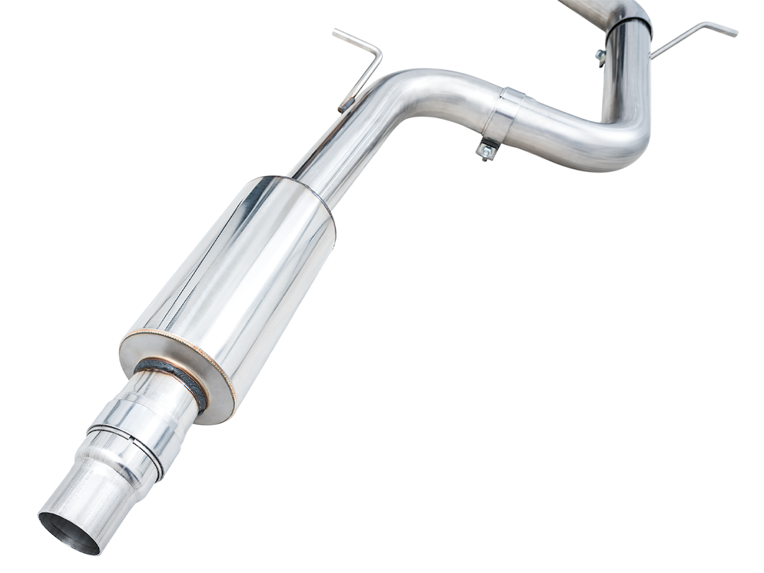 AWE Tuning Exhaust System Kit, Track Edition Cat-Back System, Stainless Steel, Without Muffler, Single Exhaust with Dual Outlet – 3020-33658