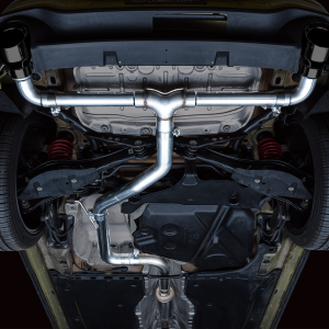 AWE Tuning Exhaust System Kit, Track Edition Cat-Back System, Stainless Steel, Without Muffler, Single Exhaust with Dual Outlet – 3020-33658