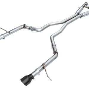 AWE Tuning Exhaust System Kit, Track Edition Cat-Back System, Stainless Steel, Without Muffler, Dual Exhaust with Dual Outlet, Rear Exit – 3020-33952
