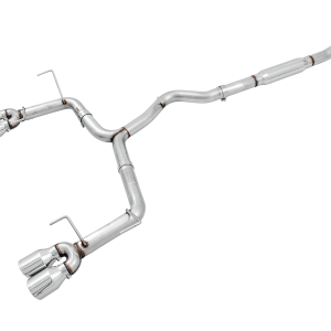 AWE Tuning Exhaust System Kit, Track Edition Cat-Back System, Stainless Steel, Without Muffler, Single Exhaust with Dual Outlet – 3020-42058