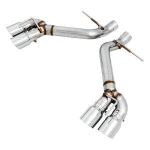 AWE Tuning Exhaust System Kit, Track Edition Axle-Back System, Stainless Steel, Without Muffler, Single Exhaust with Quad Outlet – 3020-42067