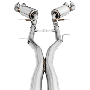 AWE Tuning Exhaust System Kit, Touring Edition Cat-Back System, Stainless Steel, Without Muffler, Single Exhaust with Quad Outlet – 3020-42068