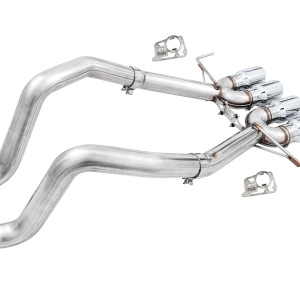 AWE Tuning Exhaust System Kit, Track Edition Axle-Back System, Stainless Steel, Without Muffler, Single Exhaust with Single Outlet – 3020-42073