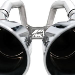 AWE Tuning Exhaust System Kit, Track Edition Axle-Back System, Stainless Steel, Without Muffler, Single Exhaust with Single Outlet – 3020-42073