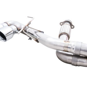 AWE Tuning Exhaust System Kit, Track Edition Cat-Back System, Stainless Steel, Without Muffler, Dual Exhaust with Dual Outlet, Rear Exit – 3020-42080