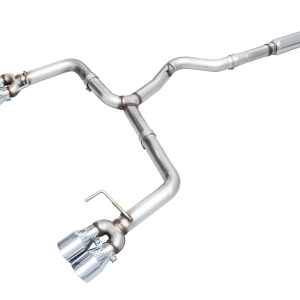 AWE Tuning Exhaust System Kit, Track Edition Cat-Back System, Stainless Steel, Without Muffler, Single Exhaust with Quad Outlet – 3020-42979