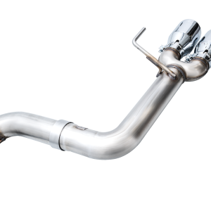 AWE Tuning Exhaust System Kit, Track Edition Cat-Back System, Stainless Steel, Without Muffler, Single Exhaust with Quad Outlet – 3020-42979