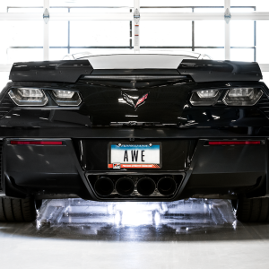 AWE Tuning Exhaust System Kit, Track Edition Axle-Back System, Stainless Steel, Without Muffler, Single Exhaust with Single Outlet – 3020-43081