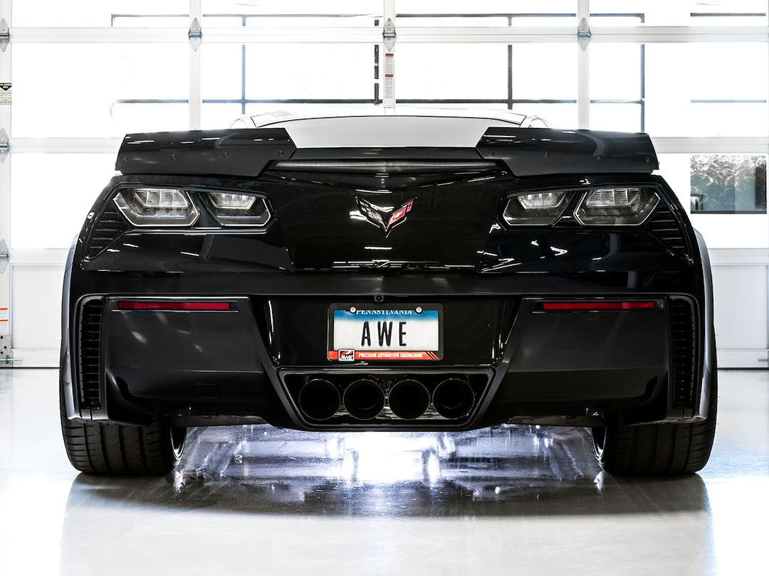AWE Tuning Exhaust System Kit, Track Edition Axle-Back System, Stainless Steel, Without Muffler, Single Exhaust with Single Outlet – 3020-43081