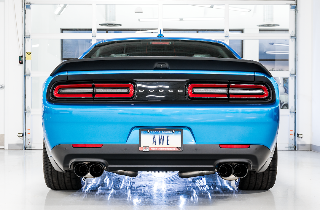 AWE Tuning Exhaust System Kit, Touring Edition Cat-Back System, Stainless Steel, Without Muffler, Dual Exhaust, Rear Exit, Non-Resonated – 3020-43082