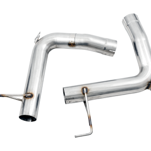 AWE Tuning Exhaust System Kit, Track Edition Cat-Back System, Stainless Steel, Without Muffler, Single Exhaust with Quad Outlet – 3020-43085