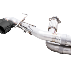 AWE Tuning Exhaust System Kit, Track Edition Cat-Back System, Stainless Steel, Without Muffler, Dual Exhaust with Dual Outlet, Rear Exit – 3020-43086