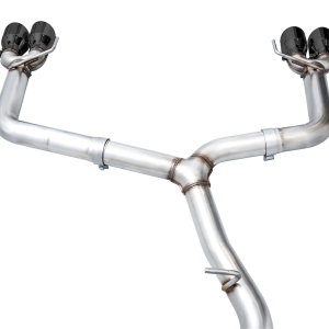 AWE Tuning Exhaust System Kit, Track Edition Cat-Back System, Stainless Steel, Without Muffler, Single Exhaust with Quad Outlet – 3020-43979