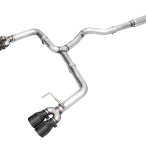 AWE Tuning Exhaust System Kit, Track Edition Cat-Back System, Stainless Steel, Without Muffler, Single Exhaust with Quad Outlet – 3020-43979