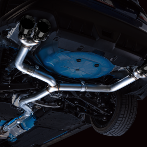 AWE Tuning Exhaust System Kit, Track Edition Cat-Back System, Stainless Steel, Without Muffler, Single Exhaust with Quad Outlet – 3020-43979