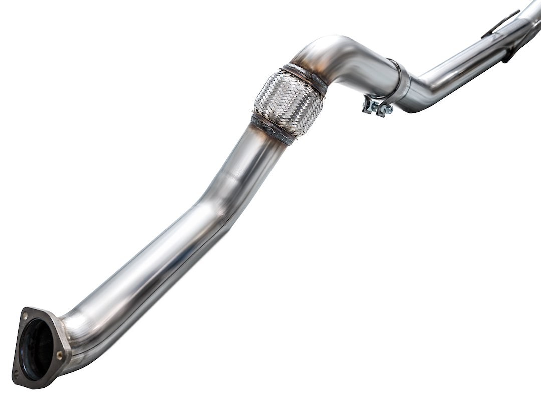 AWE Tuning Exhaust System Kit, Track Edition Cat-Back System, Stainless Steel, Without Muffler, Single Exhaust with Triple Outlet – 3020-52335