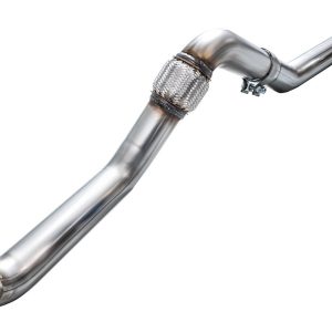 AWE Tuning Exhaust System Kit, Track Edition Cat-Back System, Stainless Steel, Without Muffler, Single Exhaust with Triple Outlet – 3020-53335