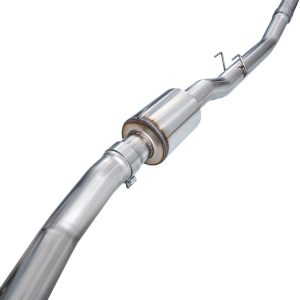 AWE Tuning Exhaust System Kit, Track Edition Cat-Back System, Stainless Steel, Without Muffler, Single Exhaust with Triple Outlet – 3020-53335