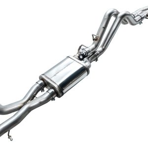 AWE Tuning Exhaust System Kit, Switchpath ™ Cat-Back System, Stainless Steel, Dual Exhaust with Dual Exit, Rear Exit – 3025-31327