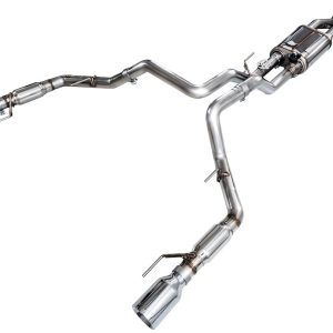 AWE Tuning Exhaust System Kit, Switchpath ™ Cat-Back System, Stainless Steel, With Muffler, Dual Exhaust with Dual Exit, Rear Exit – 3025-32356