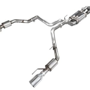 AWE Tuning Exhaust System Kit, Switchpath ™ Cat-Back System, Stainless Steel, With Muffler, Dual Exhaust with Dual Exit, Rear Exit – 3025-32852