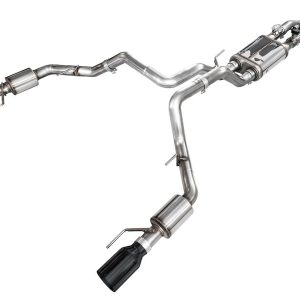 AWE Tuning Exhaust System Kit, Switchpath ™ Cat-Back System, Stainless Steel, With Muffler, Dual Exhaust with Dual Exit, Rear Exit – 3025-33852