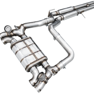 AWE Tuning Exhaust System Kit, Switchpath ™ Cat-Back System, Stainless Steel, With Muffler, Dual Exhaust with Dual Exit, Rear Exit – 3025-41392