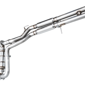 AWE Tuning Exhaust System Kit, Switchpath ™ Cat-Back System, Stainless Steel, With Muffler, Dual Exhaust with Dual Exit, Rear Exit – 3025-41392