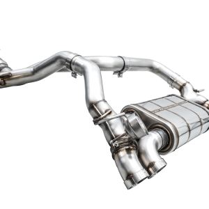 AWE Tuning Exhaust System Kit, Switchpath ™ Cat-Back System, Stainless Steel, With Muffler, Dual Exhaust with Dual Exit, Rear Exit – 3025-41392