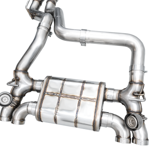 AWE Tuning Exhaust System Kit, Switchpath ™ Cat-Back System, Stainless Steel, With Muffler, Dual Exhaust with Dual Exit, Rear Exit – 3025-41392
