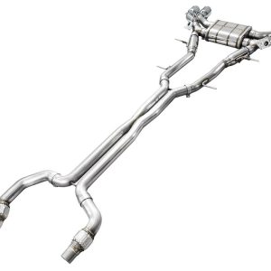 AWE Tuning Exhaust System Kit, Switchpath ™ Cat-Back System, Stainless Steel, With Muffler, Dual Exhaust with Quad Exits, Rear Exit – 3025-42436