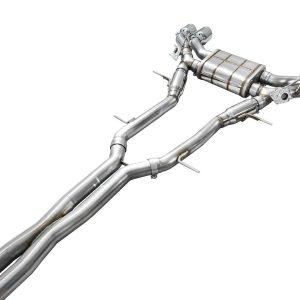 AWE Tuning Exhaust System Kit, Switchpath ™ Cat-Back System, Stainless Steel, With Muffler, Dual Exhaust with Quad Exits, Rear Exit – 3025-42436