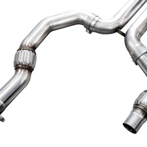 AWE Tuning Exhaust System Kit, Switchpath ™ Cat-Back System, Stainless Steel, With Muffler, Dual Exhaust with Quad Exits, Rear Exit – 3025-42436