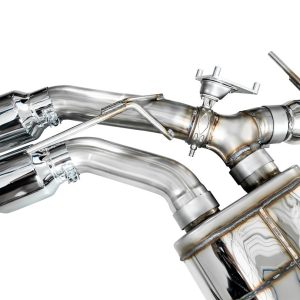 AWE Tuning Exhaust System Kit, Switchpath ™ Cat-Back System, Stainless Steel, With Muffler, Dual Exhaust with Quad Exits, Rear Exit – 3025-42436