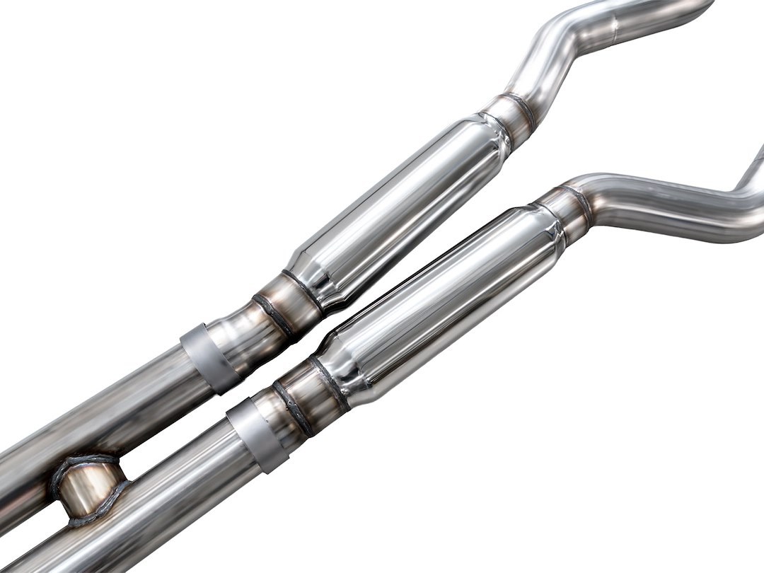 AWE Tuning Exhaust System Kit, Switchpath ™ Cat-Back System, Stainless Steel, With Muffler, Dual Exhaust with Quad Outlet, Rear Exit – 3025-42550