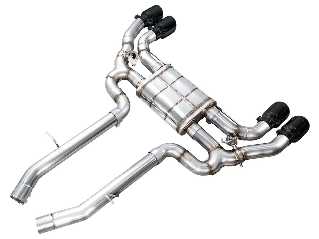 AWE Tuning Exhaust System Kit, Switchpath ™ Axle-Back System, Stainless Steel, With Muffler, Dual Exhaust with Dual Outlet, Rear Exit – 3025-43301