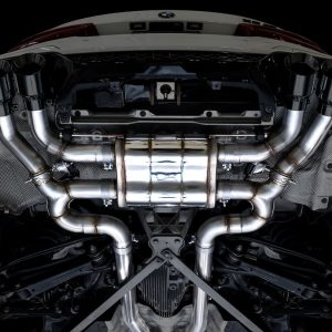 AWE Tuning Exhaust System Kit, Switchpath ™ Axle-Back System, Stainless Steel, With Muffler, Dual Exhaust with Dual Outlet, Rear Exit – 3025-43301