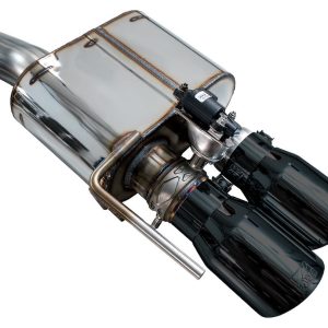 AWE Tuning Exhaust System Kit, Switchpath ™ Cat-Back System, Stainless Steel, With Muffler, Dual Exhaust with Quad Outlet, Rear Exit – 3025-43550