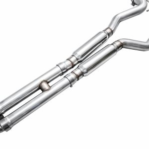 AWE Tuning Exhaust System Kit, Switchpath ™ Cat-Back System, Stainless Steel, With Muffler, Dual Exhaust with Quad Outlet, Rear Exit – 3025-43551