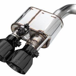 AWE Tuning Exhaust System Kit, Switchpath ™ Cat-Back System, Stainless Steel, With Muffler, Dual Exhaust with Quad Outlet, Rear Exit – 3025-43551