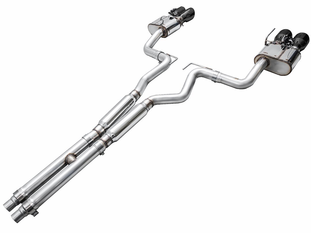 AWE Tuning Exhaust System Kit, Switchpath ™ Cat-Back System, Stainless Steel, With Muffler, Dual Exhaust with Dual Outlet, Rear Exit – 3025-43650