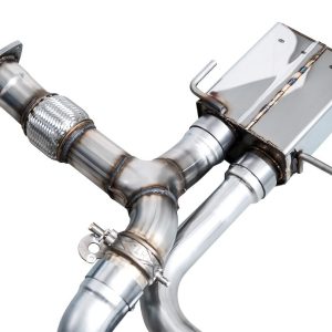 AWE Tuning Exhaust System Kit, Switchpath ™ Cat-Back System, Stainless Steel, Without Muffler, Dual Exhaust with Quad Exit, Rear Exit – 3025-43906