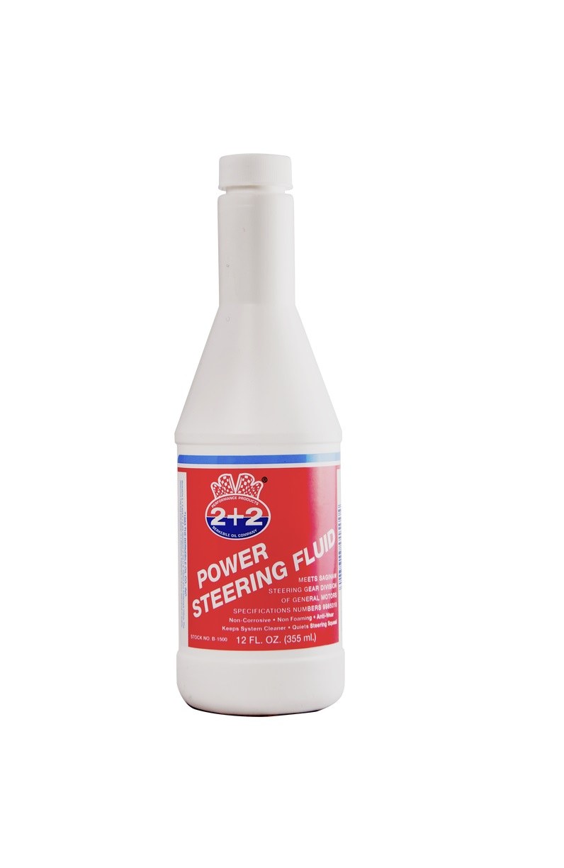 Berkible Power Steering Fluid, 2+2 ®, Single, 12 Ounce Bottle, For General Motors/ Ford/ Chrysler/ American Motors/ Volkswagen – B1500