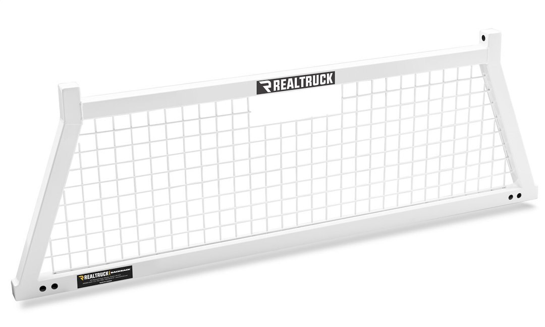 Backrack Headache Rack, Safety Rack, Mesh, Powder Coated, White, Steel, Requires Installation Kit – 10900W